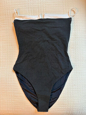 Onia  Polka Dot One Piece in Black & White Medium Like New